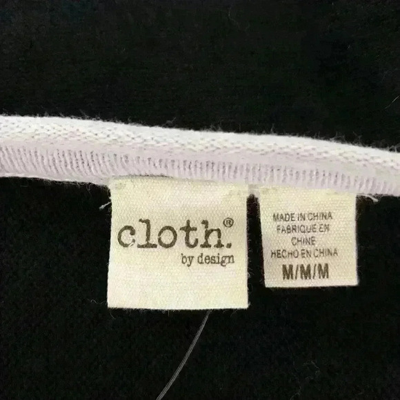 nwt Modern Designer Black Oversized Knit Sweater M - Picture 6 of 8